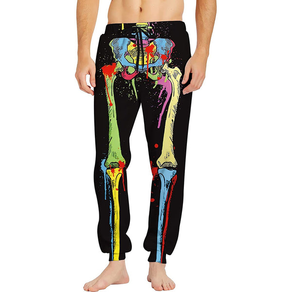 Colorful Skeleton Funny Sweatpants