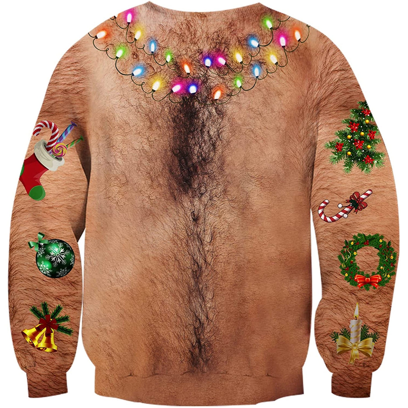 Hairy chest sweaters sales
