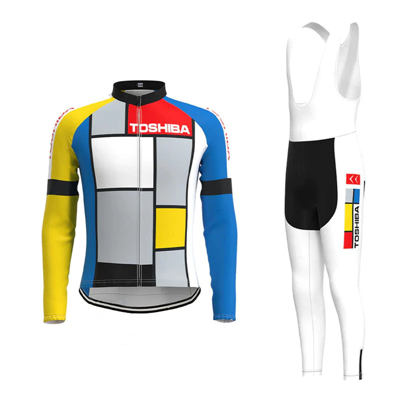 Toshiba Long Sleeve Cycling Jersey Matching Set