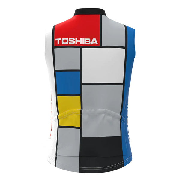 Toshiba Colorblock Retro MTB Cycling Vest
