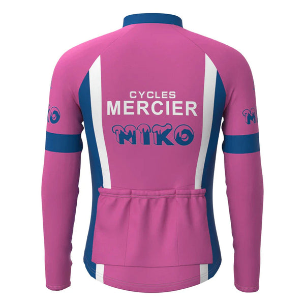 Miko Mercier Vivagel Purple Vintage Long Sleeve Cycling Jersey Top