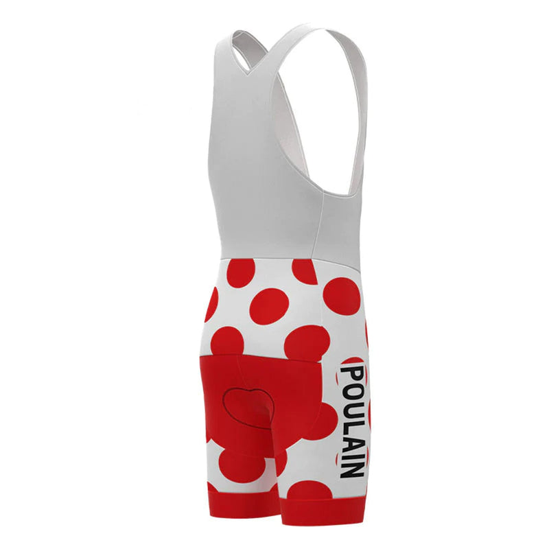 Gitane Campagnolo Poulain Red Vintage Cycling Bib Shorts