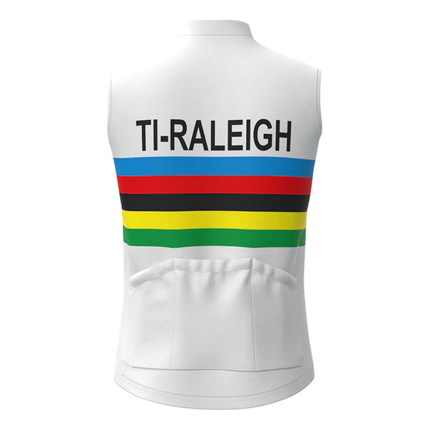 TI Raleigh White Retro MTB Cycling Vest