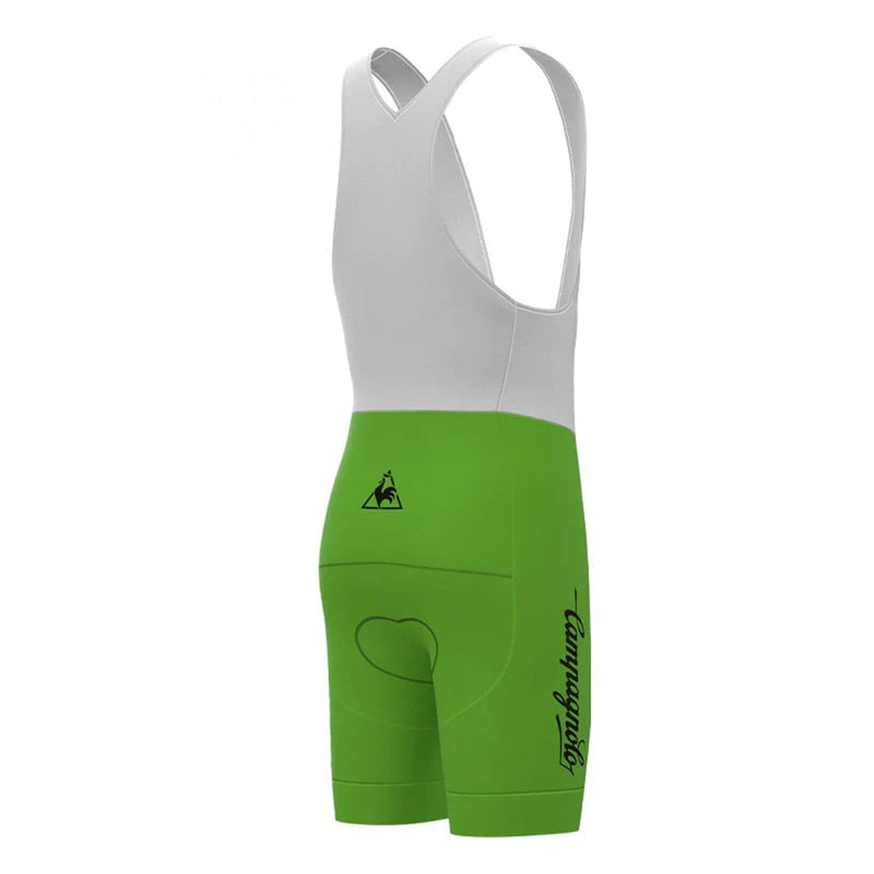 Bianchi Green Vintage Cycling Bib Shorts