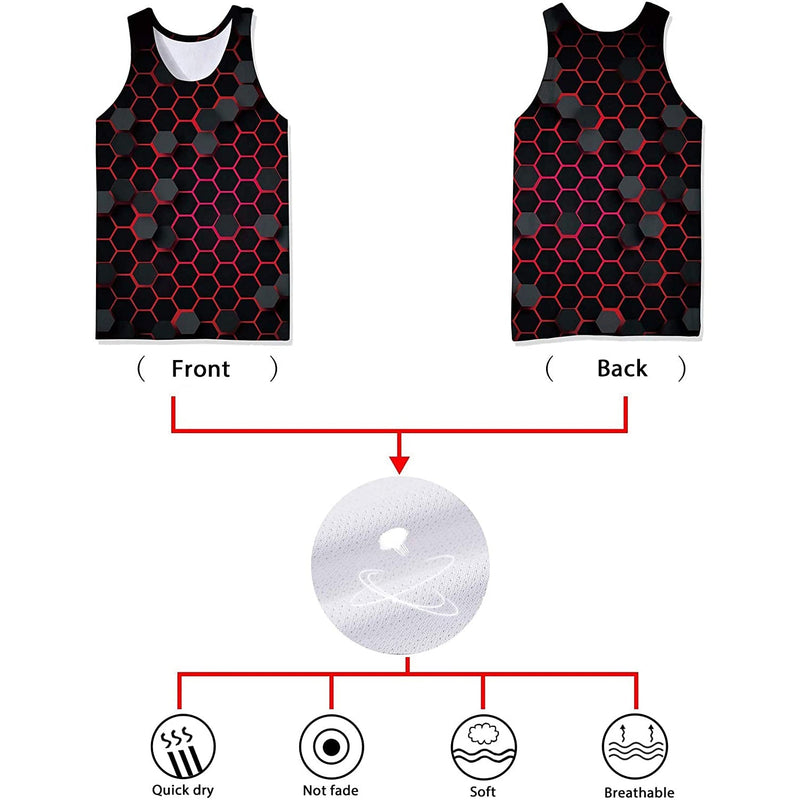 Honeycomb Black Funny Tank Top