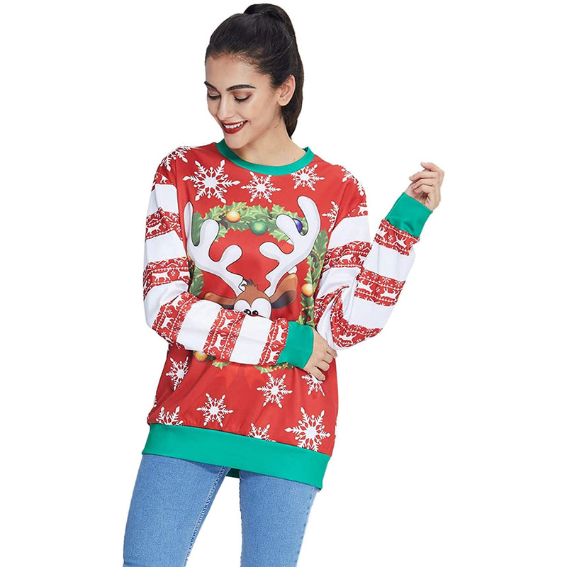 Snow Deer Ugly Christmas Sweater