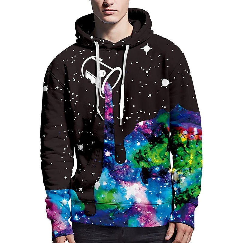 Galaxy Pouring Painting Funny Hoodie