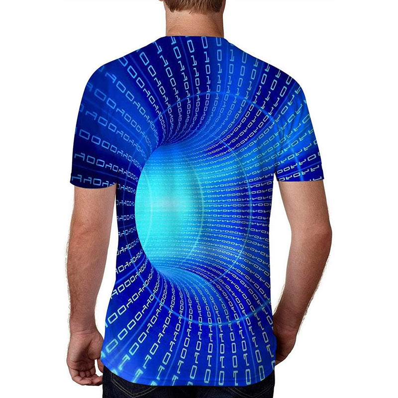 Blue Time Tunnel Funny T Shirt