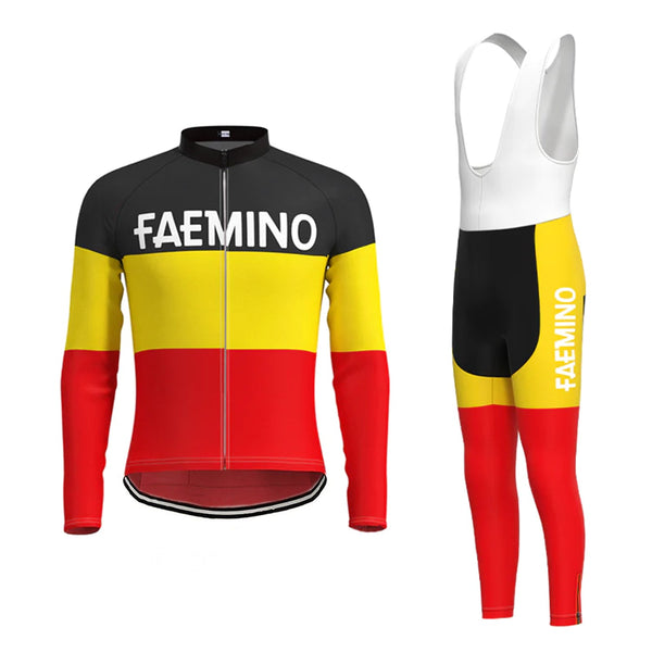 Faemino Long Sleeve Cycling Jersey Matching Set