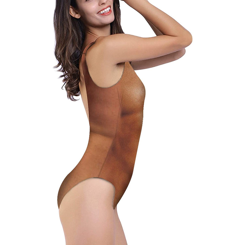 Bare Muscle Funny One Piece Swimsuit