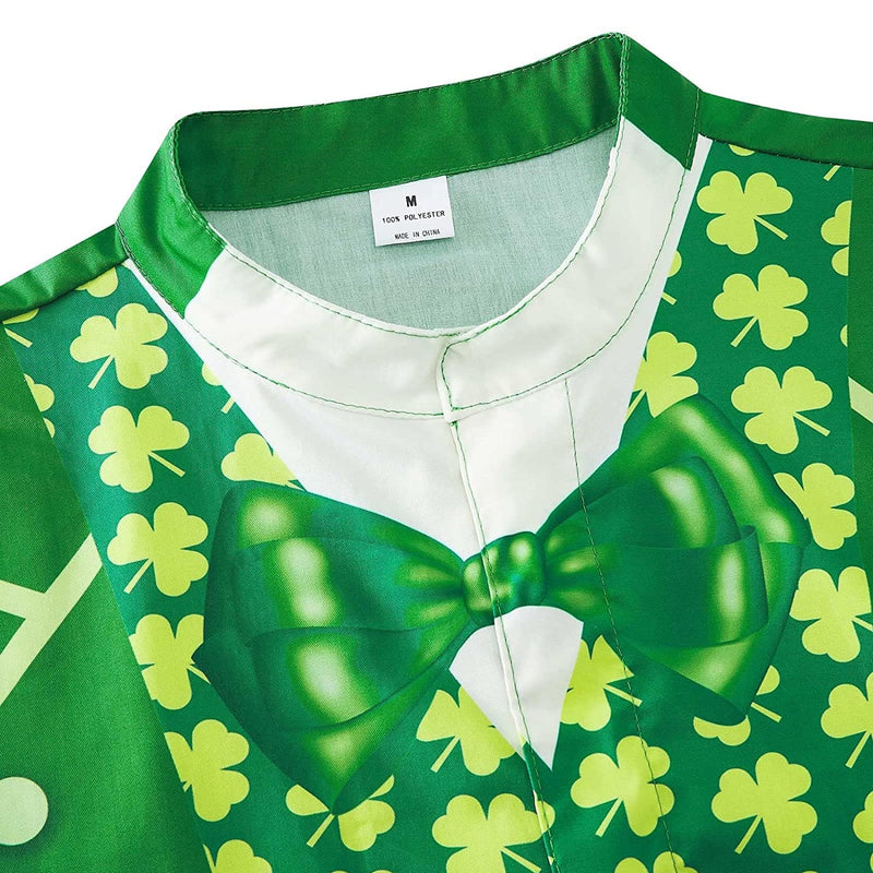 St. Patrick's Day Clover Belt Male Romper