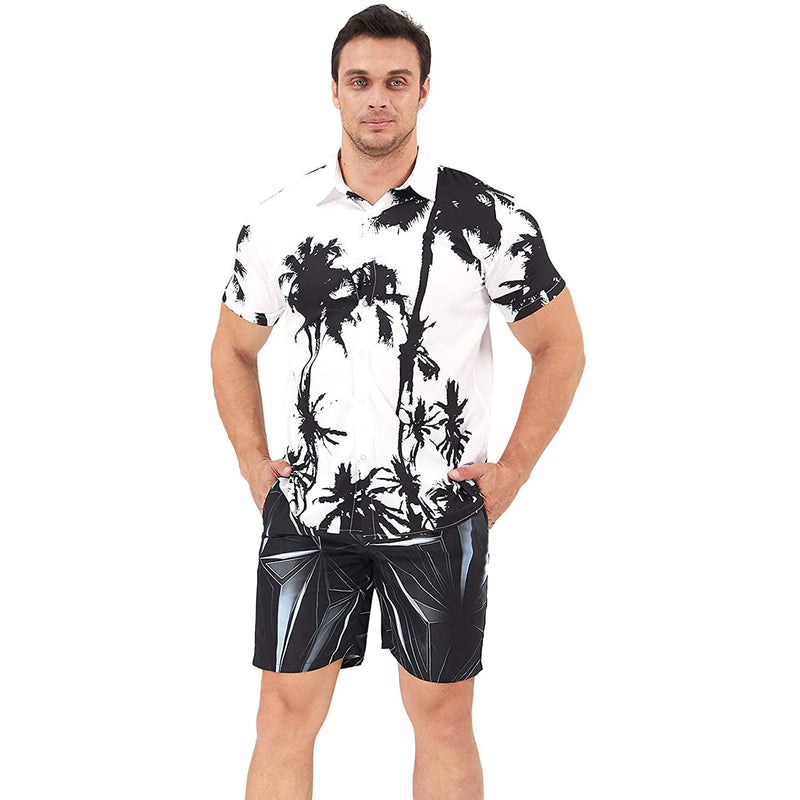 Palm Tree White Funny Hawaiian Shirt