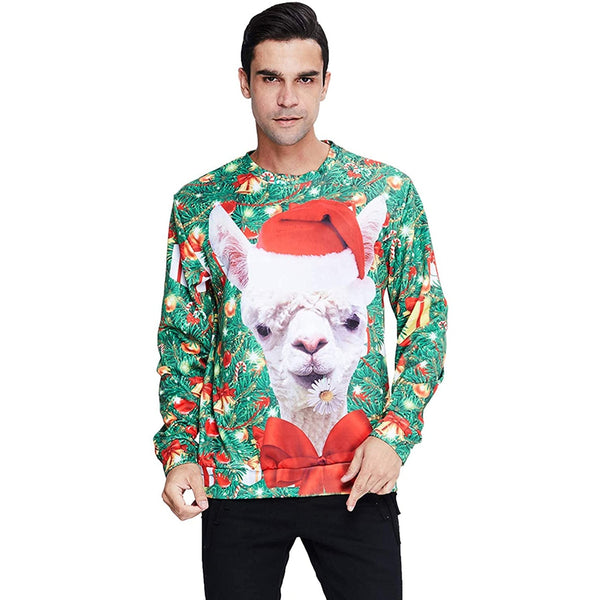 Funny Llama Ugly Christmas Sweater