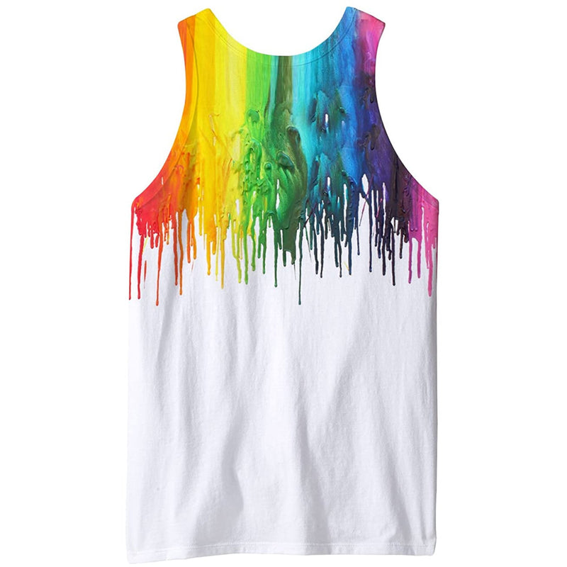 Paint Dripping Funny Tank Top