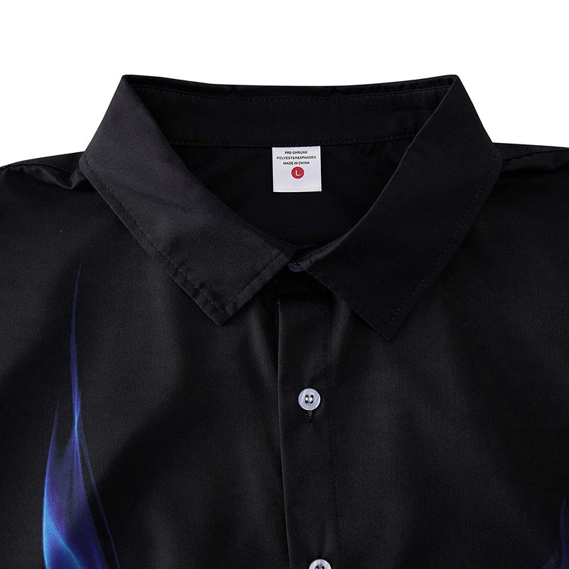 Blue Flame Funny Hawaiian Shirt