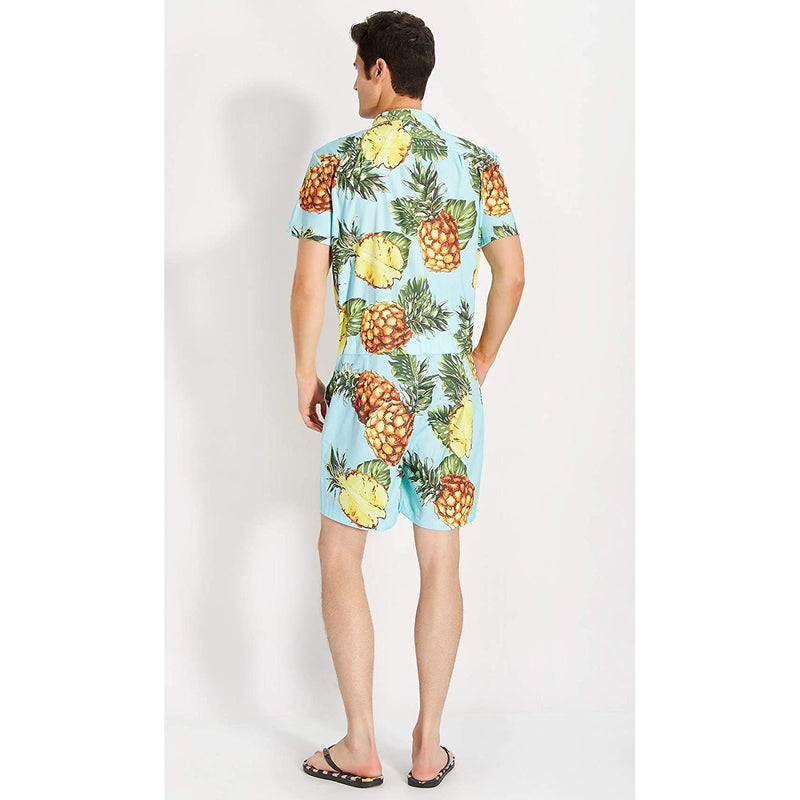 Light Green Pineapple Male Romper