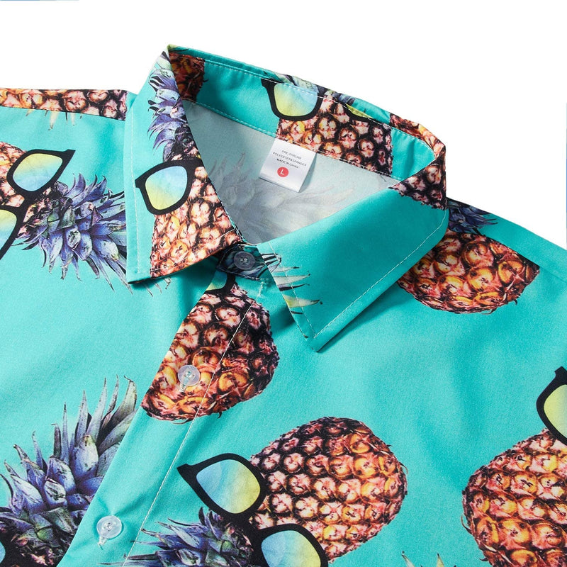 Green Sunglasses Pineapple Funny Hawaiian Shirt