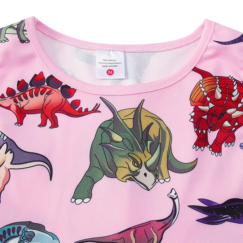 Dinosaur Pink Funny Girl Dress