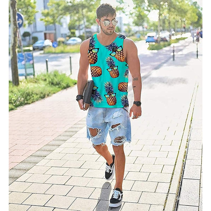 Sunglasses Pineapple Funny Tank Top