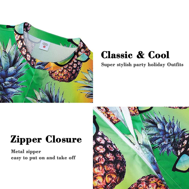 Colorful Glasses Pineapple Male Romper