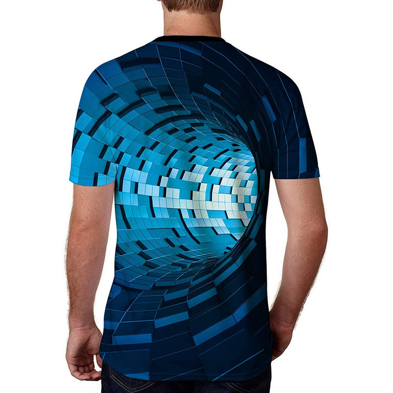 Deep Blue Time Tunnel Funny T Shirt
