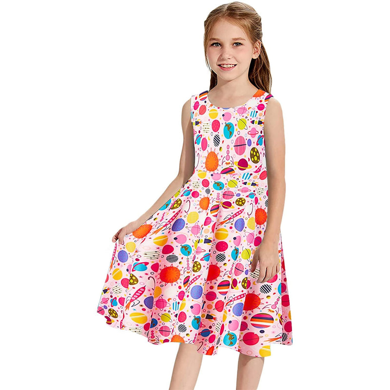 Pink Planet Funny Girl Dress