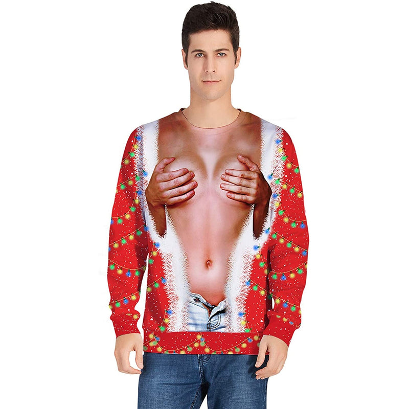 Hand on Boobs Ugly Christmas Sweater