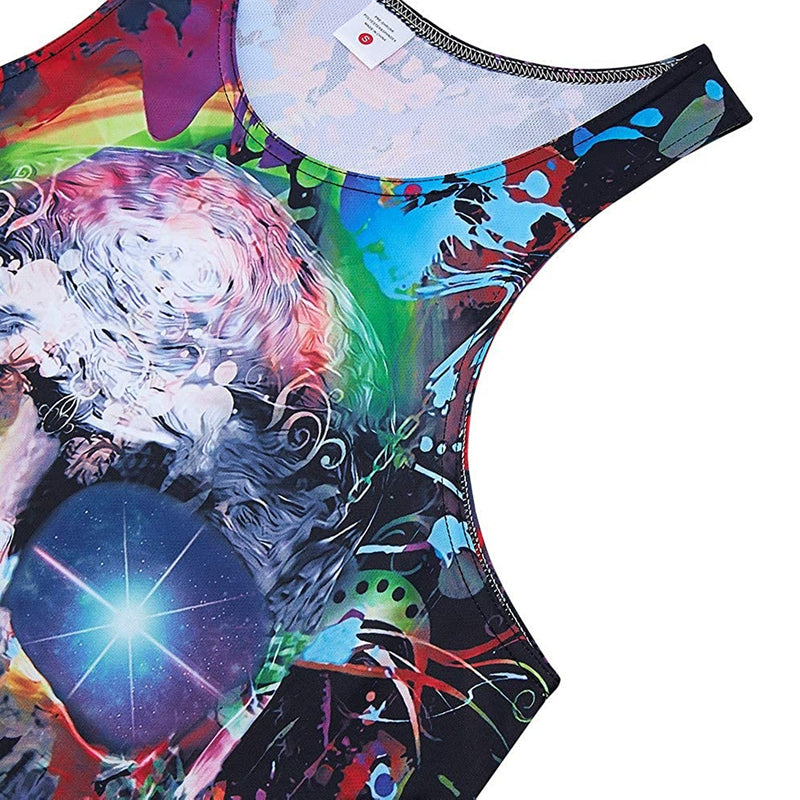 Colorful Skull Funny Tank Top