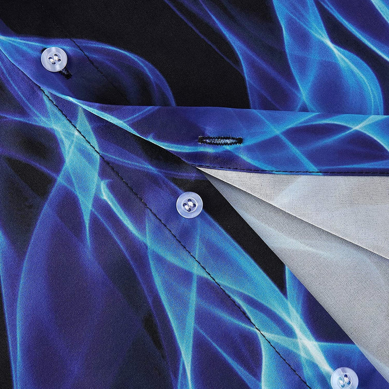 Blue Flame Funny Hawaiian Shirt
