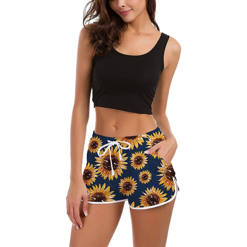 Sunflower Funny Board Shorts for Women
