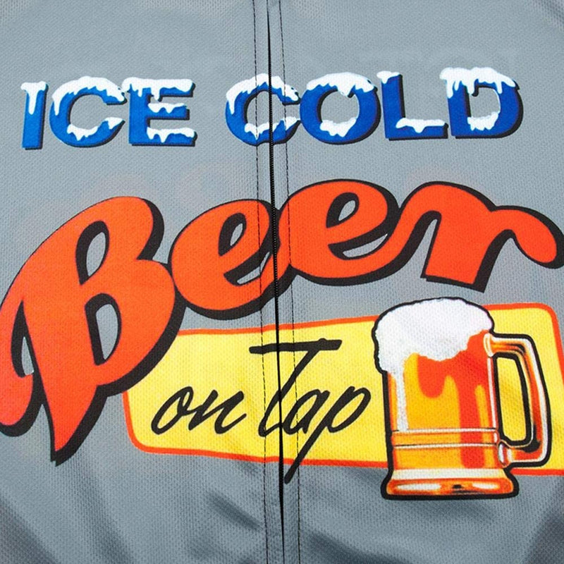 Ice Cold Beer Men Funny MTB Short Sleeve Cycling Jersey Top