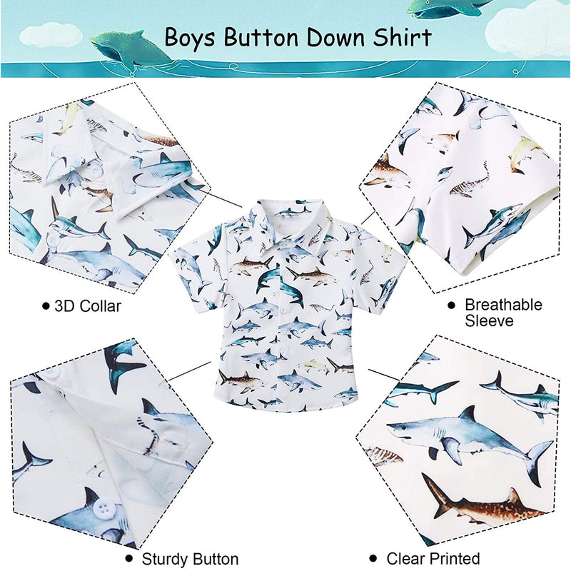 Sharks Funny Toddler Hawaiian Shirt