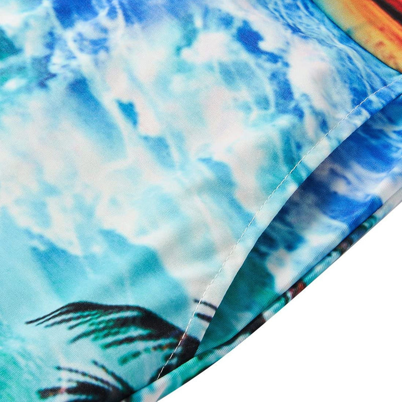 Palm Tree Sunset Hawaiian Male Romper