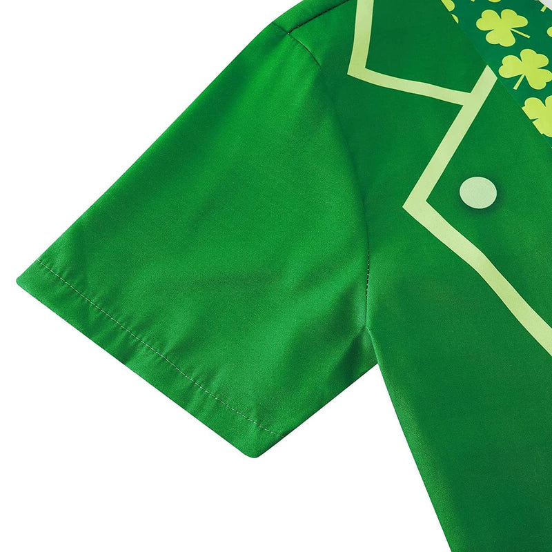 St. Patrick's Day Clover Belt Male Romper