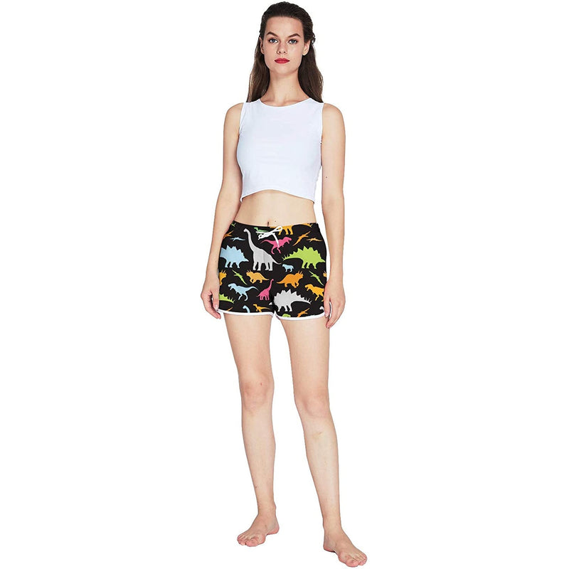 Dinosaur Funny Board Shorts for Women