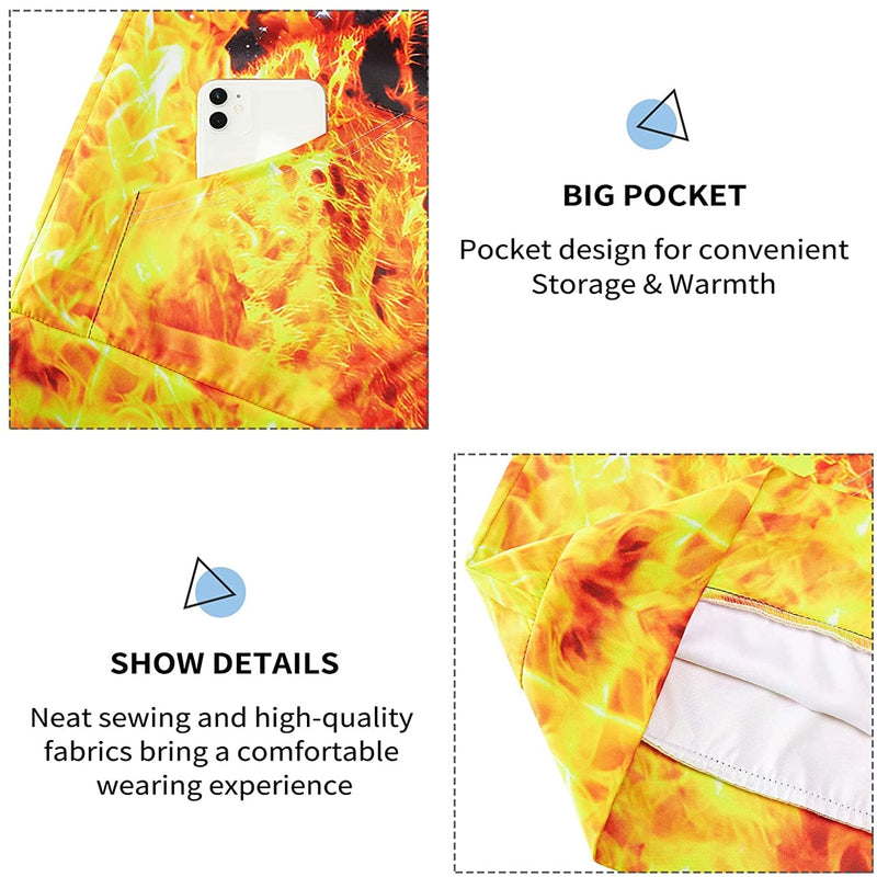 Ice Fire Leopard Zip Hoodie