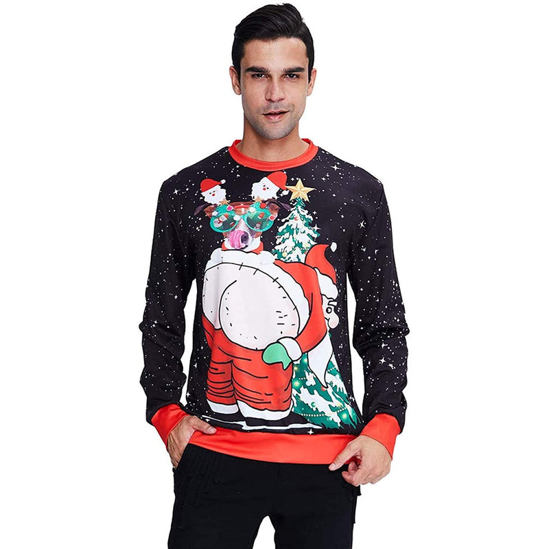 Dog Santa Ass Ugly Christmas Sweater