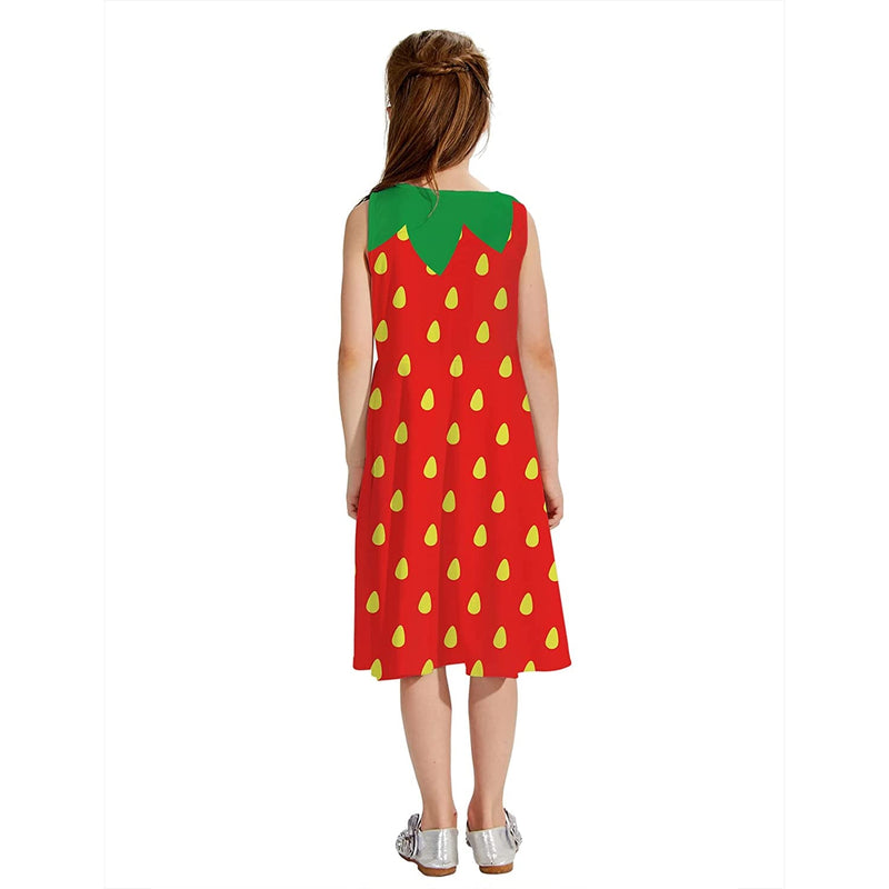 Red Strawberry Funny Girl Dress