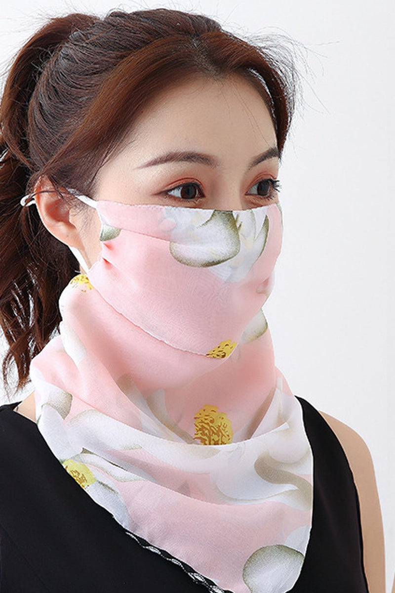 Lily Pink Bandana Scarf With Ear Loops