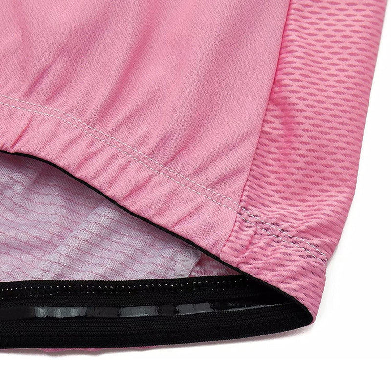 Pink Short Sleeve Men Funny MTB Short Sleeve Cycling Jersey Top