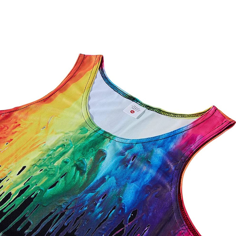 Black Paint Splatter Funny Tank Top