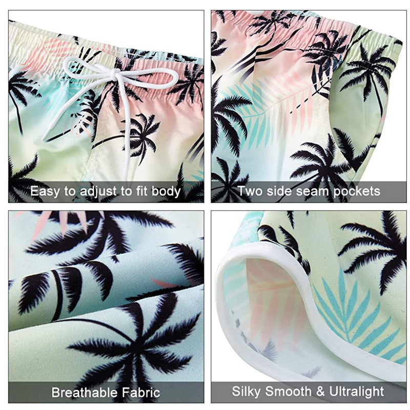 Palm Tree Funny Board Shorts for Women