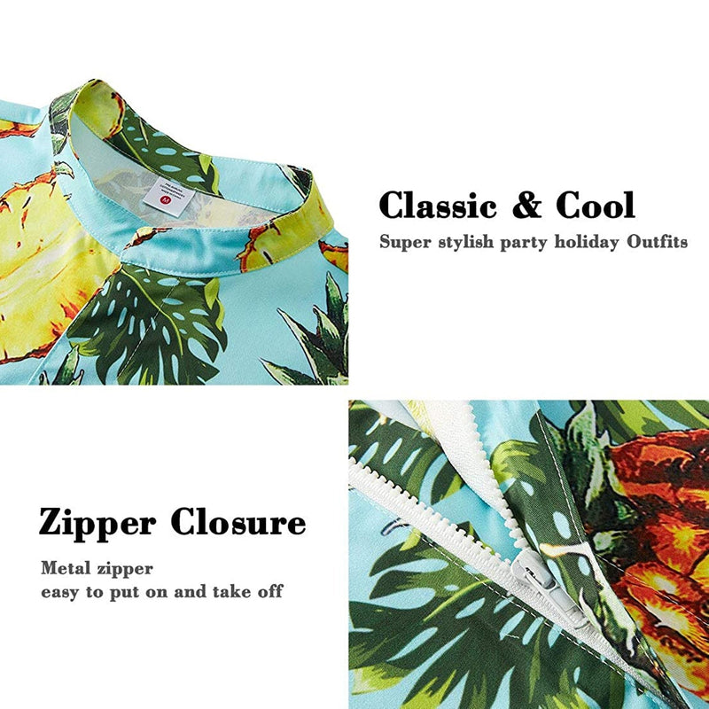 Light Green Pineapple Male Romper