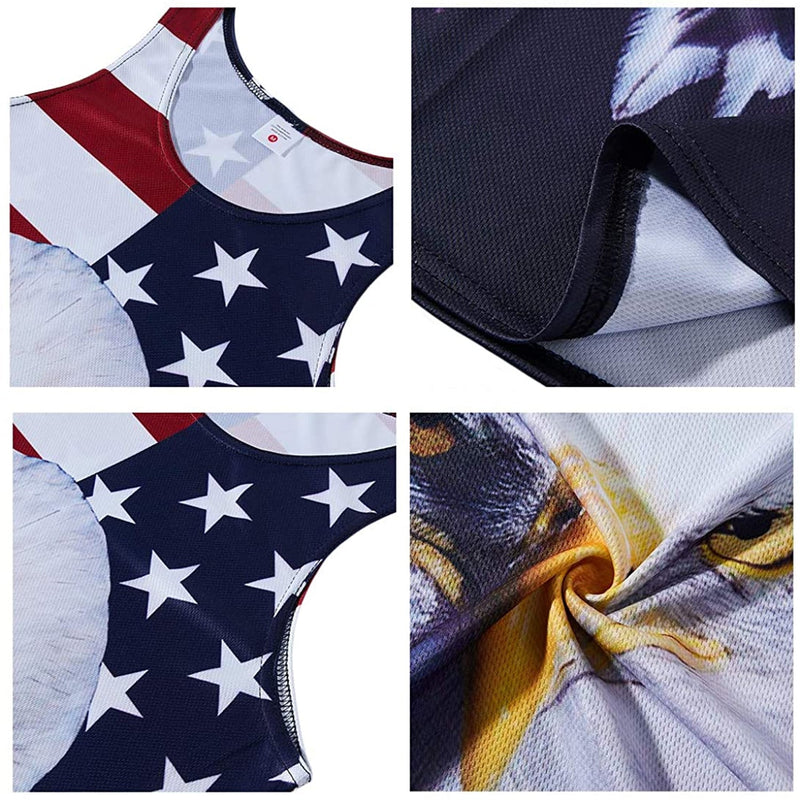 American Flag Eagle Funny Tank Top