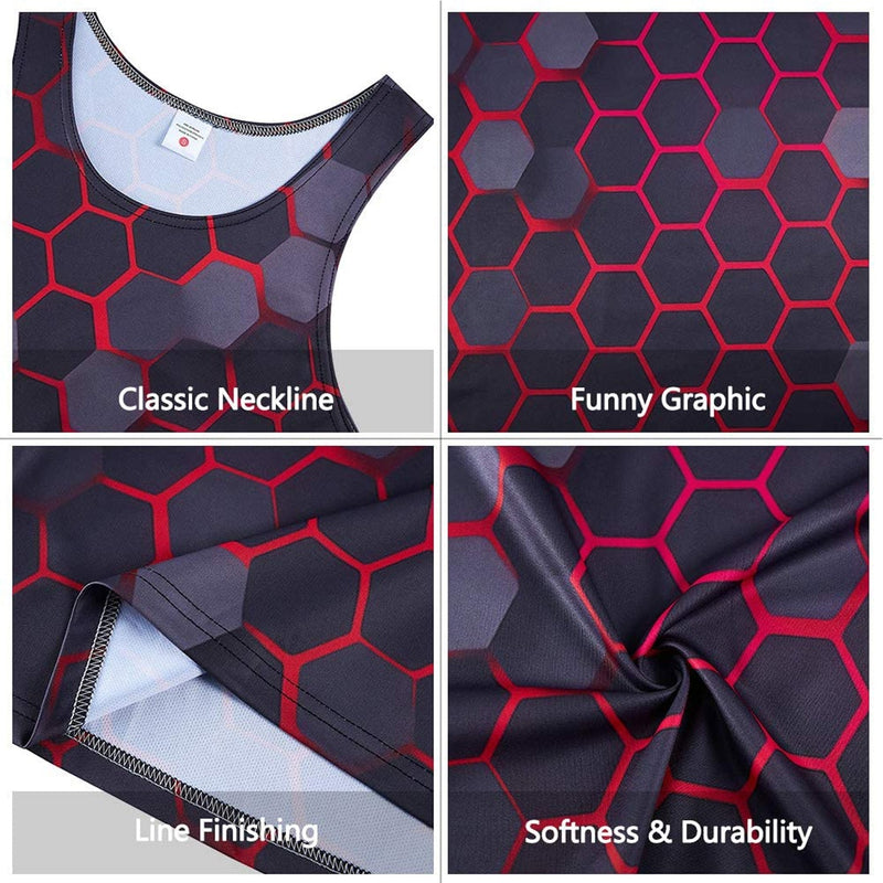 Honeycomb Black Funny Tank Top