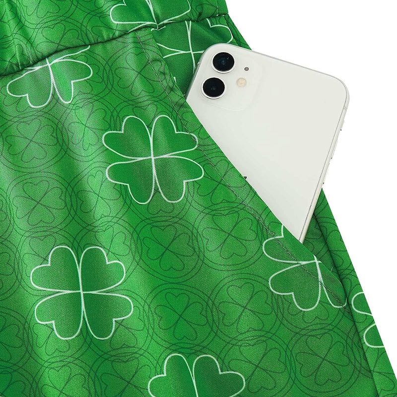 Green St. Patrick's Day Clover Male Romper