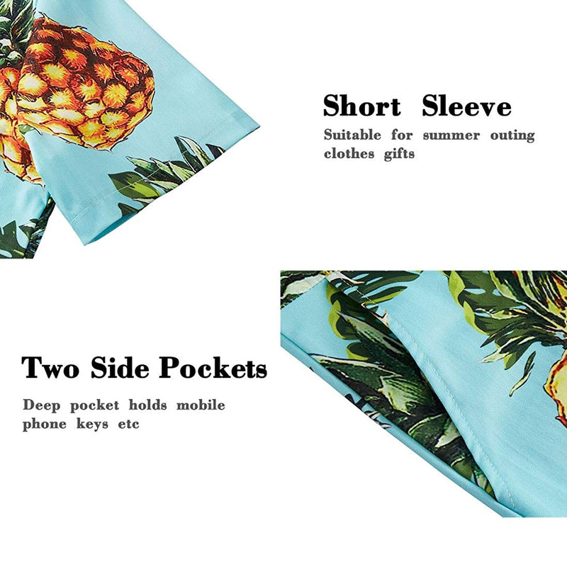 Light Green Pineapple Male Romper