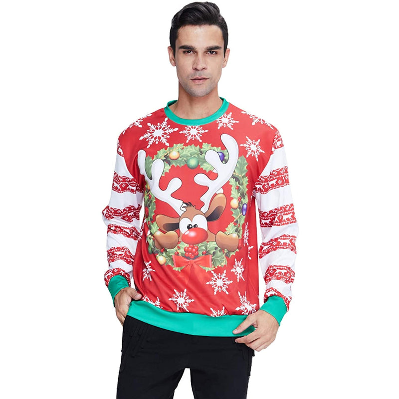 Snow Deer Ugly Christmas Sweater