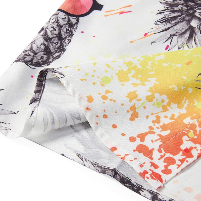 Paint Splatter Pineapple Funny Hawaiian Shirt