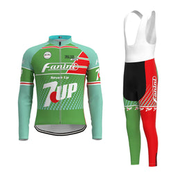 Fanini Seven Up Green Long Sleeve Cycling Jersey Matching Set